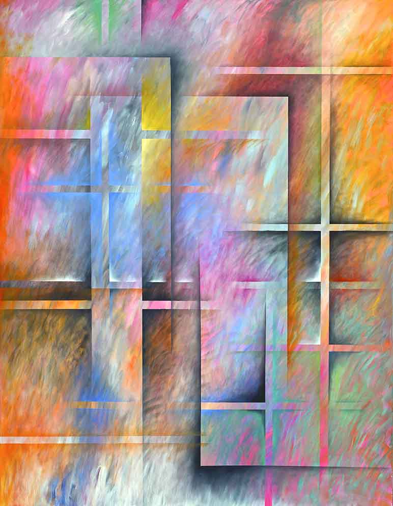 01 Tonspuren S4 (Wozzek-Alban Berg 1), Öl LW, 140 x180cm, 2014