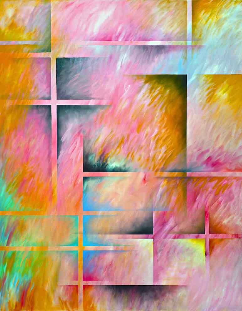 02 Tonspuren S4 (Wozzek-Alban Berg 2), Öl LW, 140 x180cm, 2014
