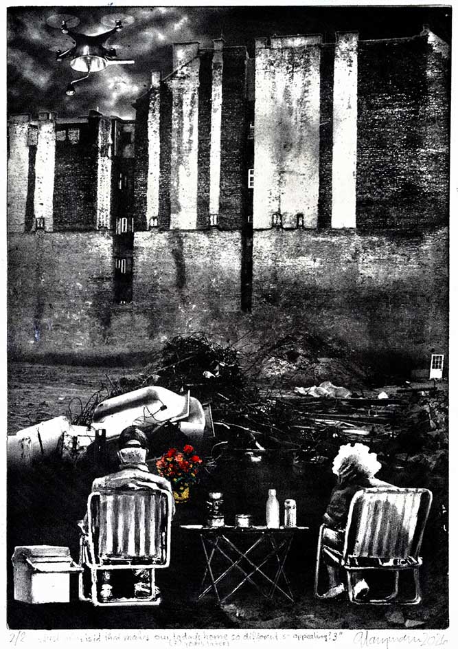 110 "Just what is it that makes today^s home so different,so appealing 3", Radierung 21x29.5cm,2026