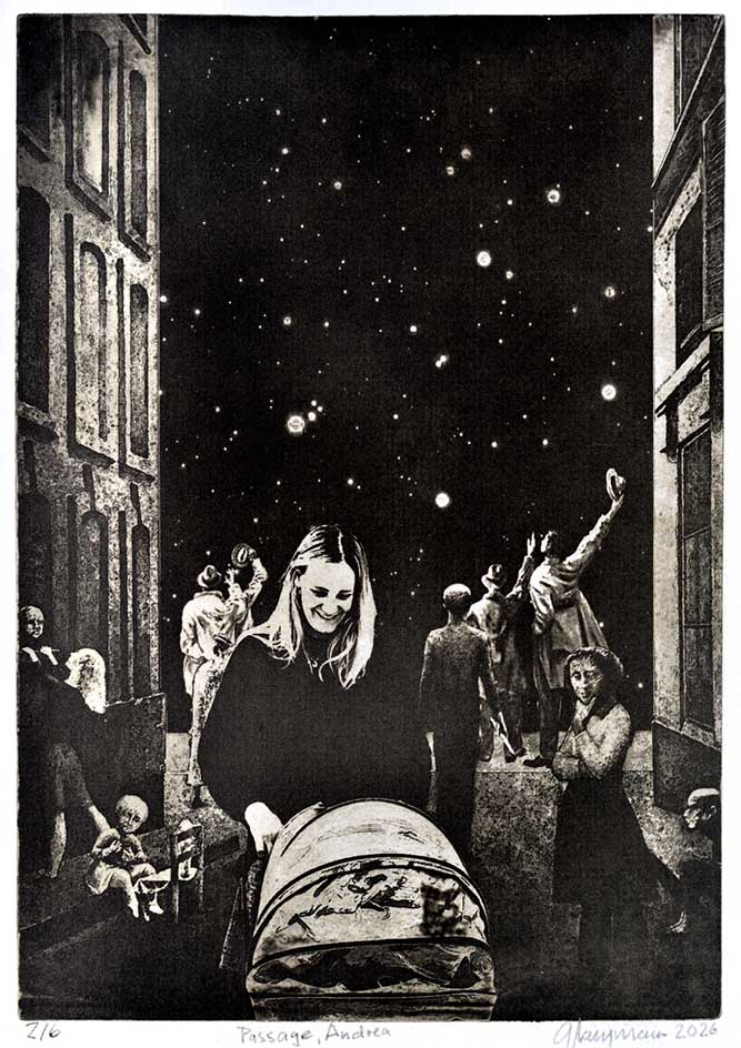 112 "Passage - Andrea" Radierung, 21x29.5cm, 2026