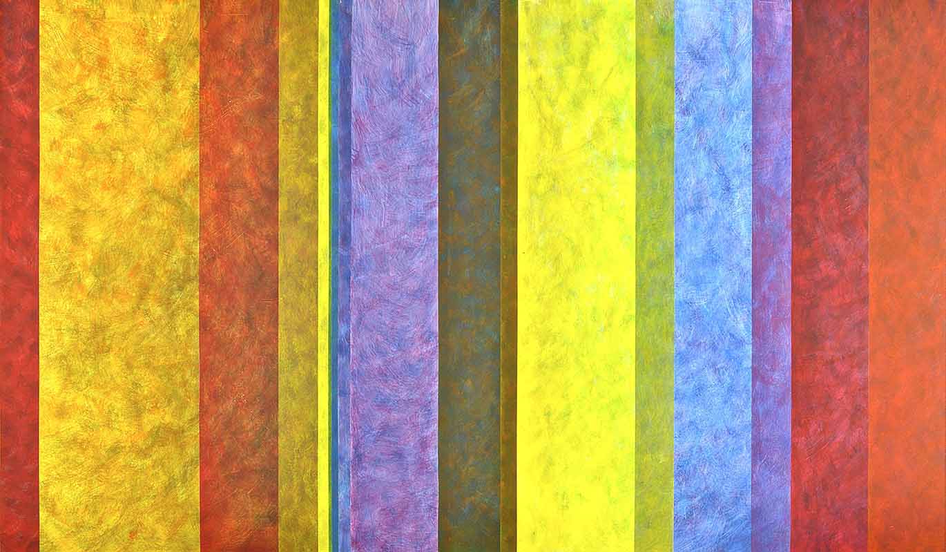 06 Elan vital et mortal 1, Acryl auf Papier, 1.4 x 2.4m, 2010