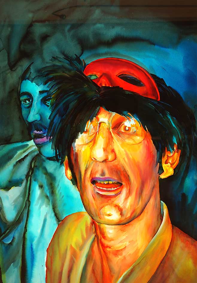 17 H.O. Aquarell, 64.5x91.5cm, 1984