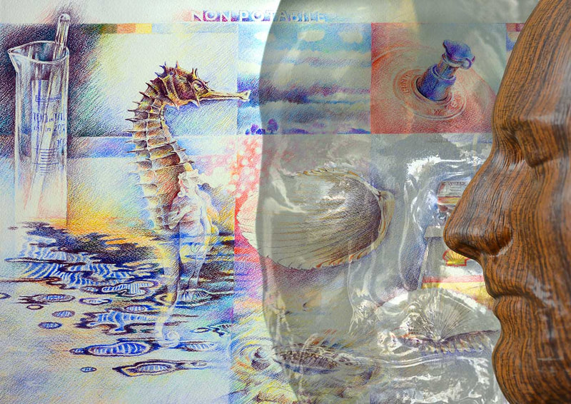06 REM 2, Farbstift und tiefgezogene Masken, 1972