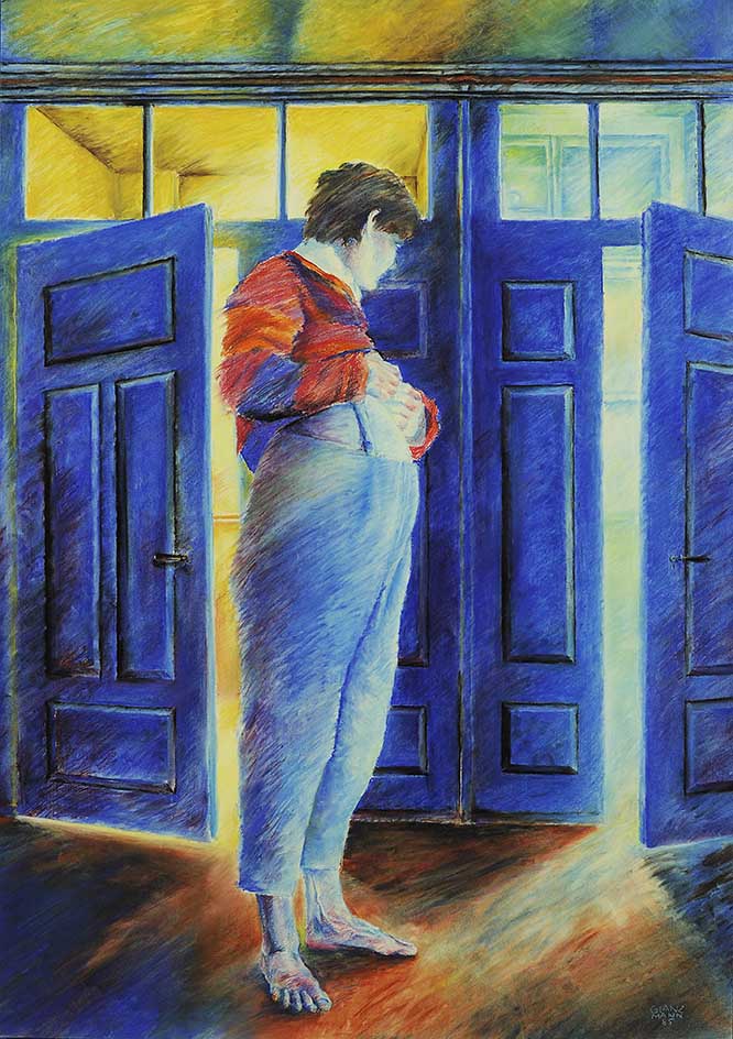 18 Regina, Pastell, 92x128cm, 1985
