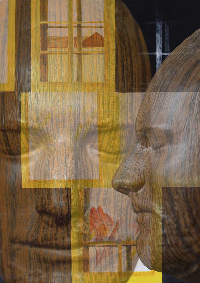 07 REM 3, Acryl und tiefgezogene Masken, 1972