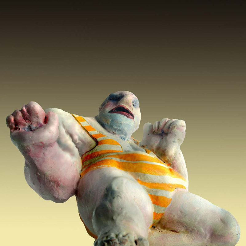 01 Bozzetto "Künstler 1", H 8.5 x B 10 x T 10cm, 1982