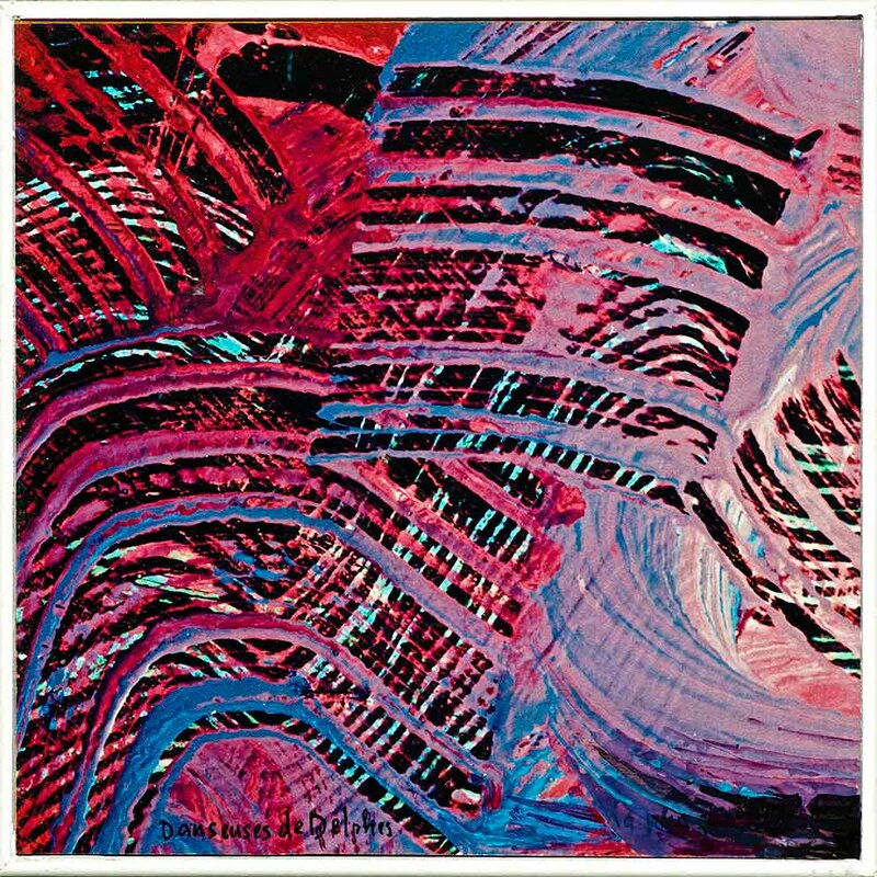 1 Tonspuren S6, Debussy, "Danseuses de Delphes" MDF, 20 x 20cm, 2019