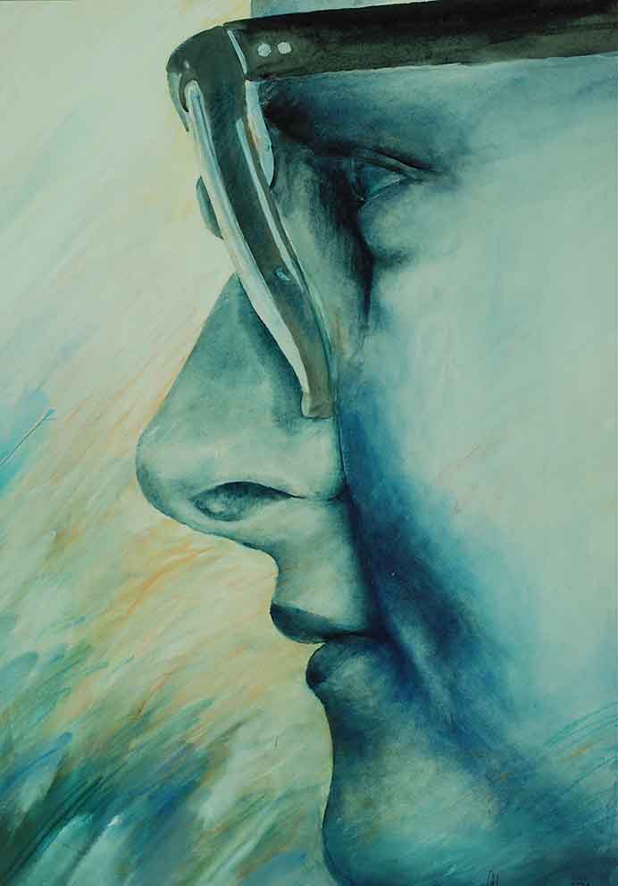 13 C.R. Aquarell, 44x62cm, 1977