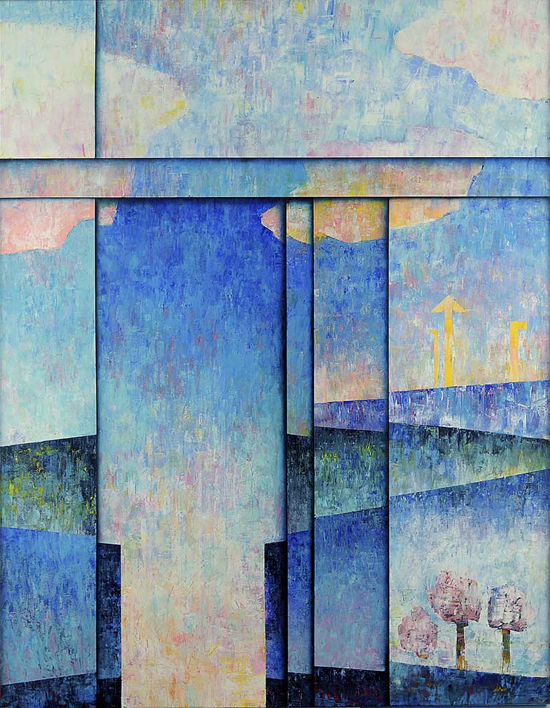 10 Lend skab, Acryl auf LW, 140 x 180cm, 1992
