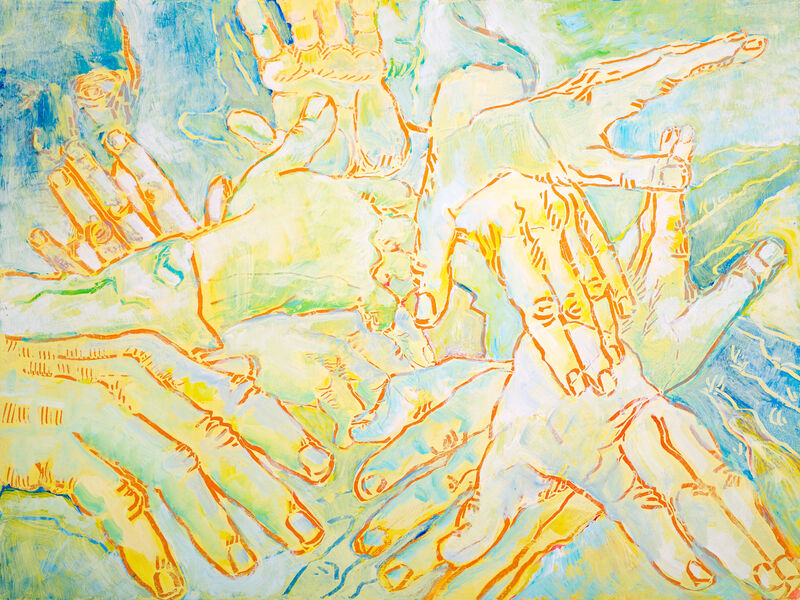 11 Dissolve 20, Acryl auf Karton, 60 x 80cm, 2017