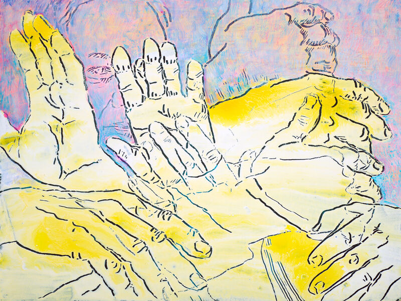 12 Dissolve 21, Acryl auf Karton, 60 x 80cm, 2017