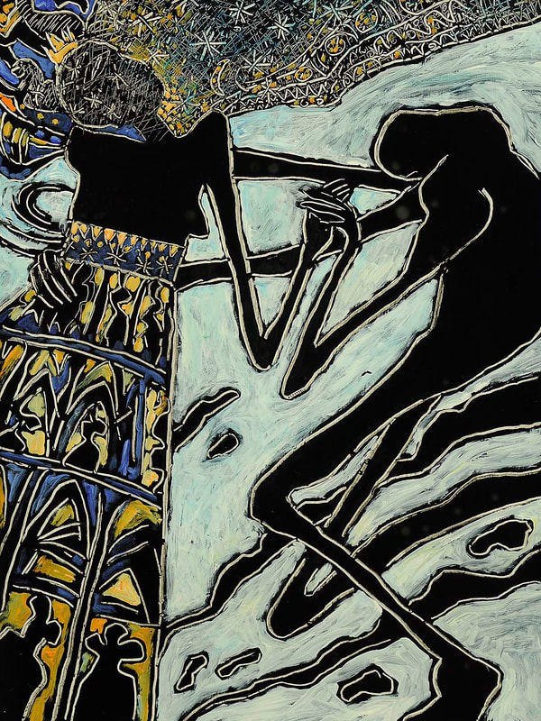11 Translocation, Acryl auf HK, 60 x 80cm, 1993