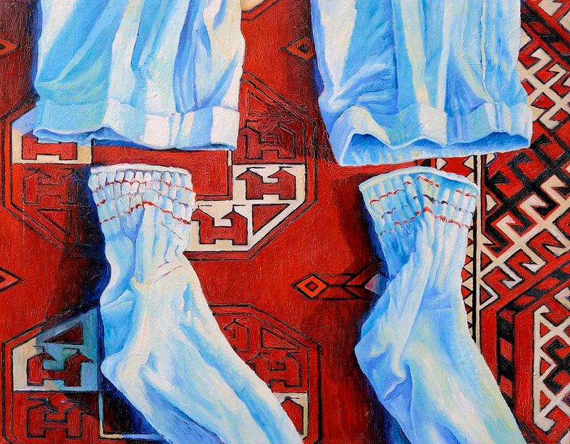 11 Vom Sprechen der Hüllen, Öl auf LW, 70 x 90cm, 1997