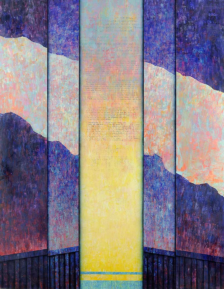 12 Lend skab, Acryl auf LW, 140 x 180cm, 1992