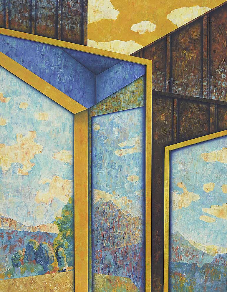 16 Lend skab, Acryl auf LW, 140 x 180cm, 1993