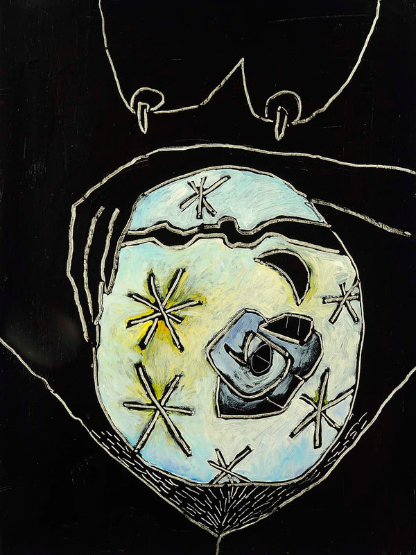 13 Translocation, Acryl auf HK, 60 x 80cm, 1993