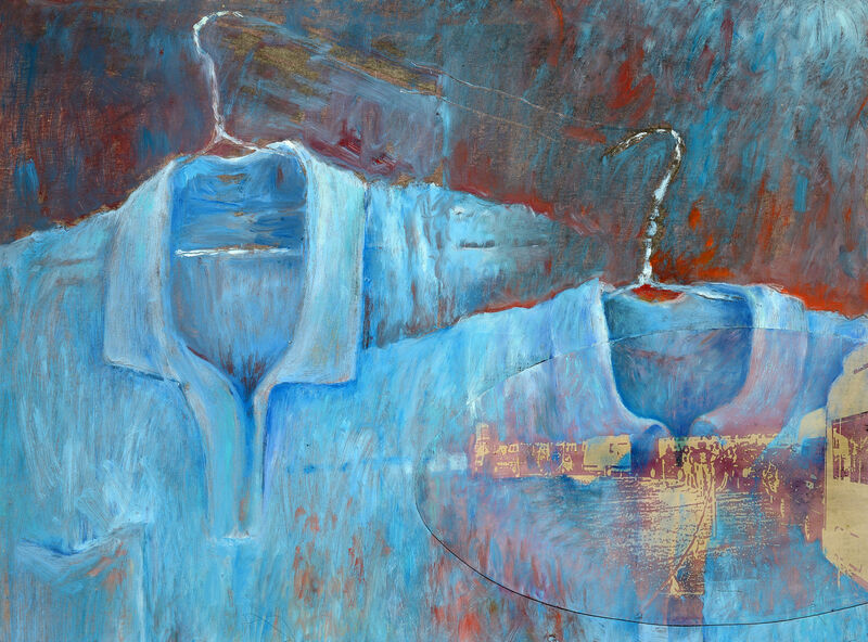 13 Noct. "M." Lichtempfindliche Polymere und Ölfarbe auf M-Karton, 28,5 x 38,5cm, 2000/01