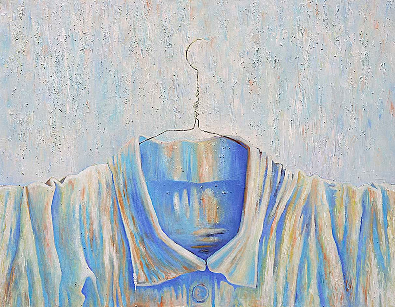 13 Vom Sprechen der Hüllen, Öl auf LW, 70 x 90cm, 1997