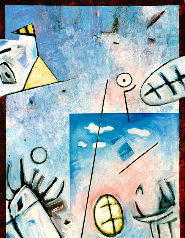 14 Lend skab (Anthropozän), Acryl auf LW, 140 x 180cm, 1992