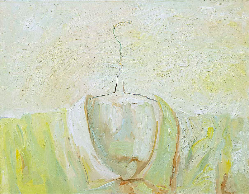 14 Vom Sprechen der Hüllen, Öl auf LW, 70 x 90cm, 1997
