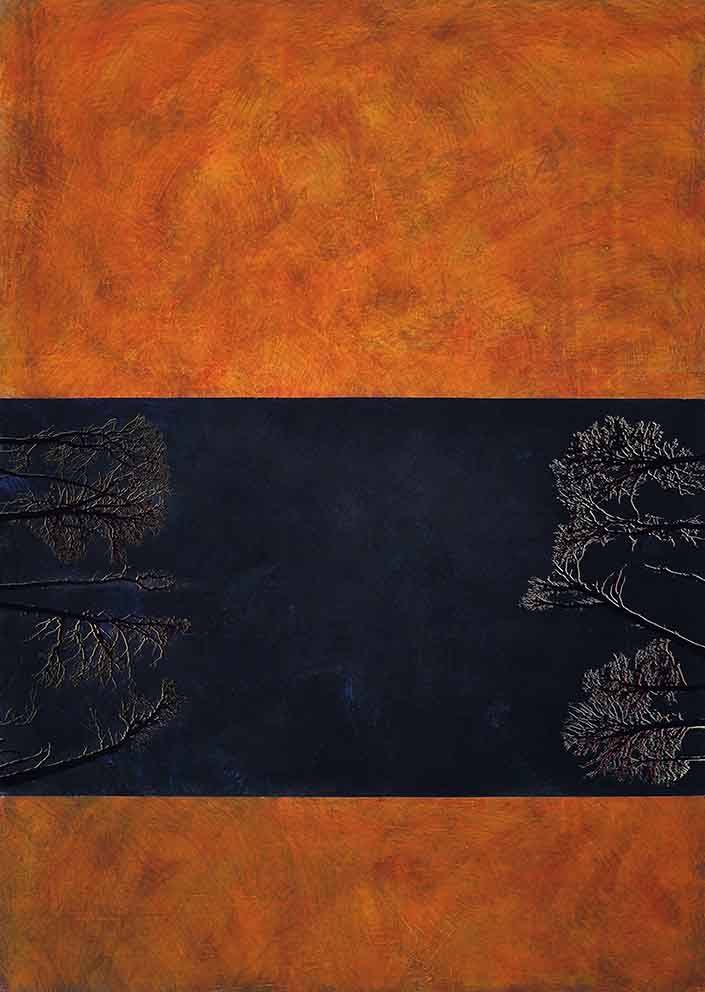 15 Elan vital et mortal, Siebdruck auf Acryl auf Papier, 91 x 128 cm, 2011