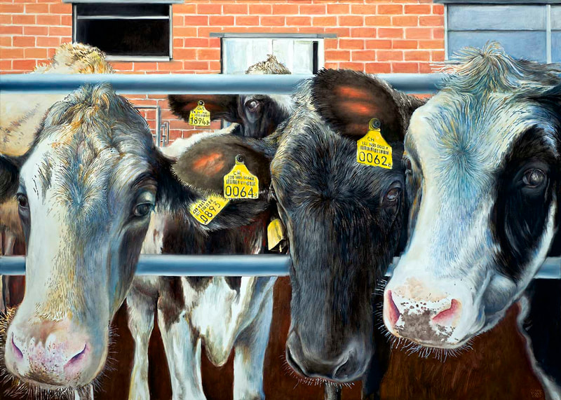 Stationen 15, Stella,Alma,Bella, Lotti 1, Öl auf LW, 100 x 140cm, 2020