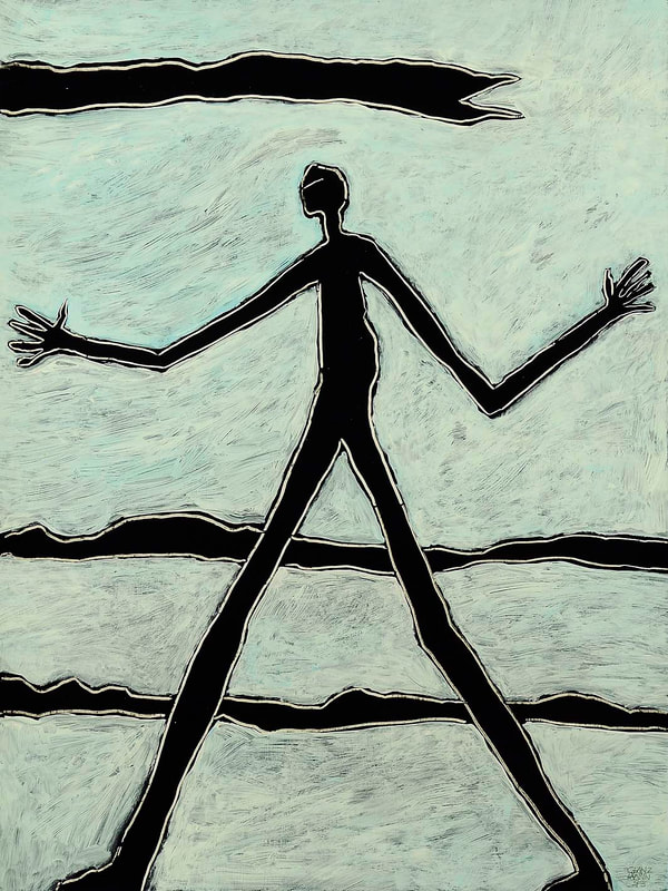 16 Translocation, Acryl auf HK, 60 x 80cm, 1993