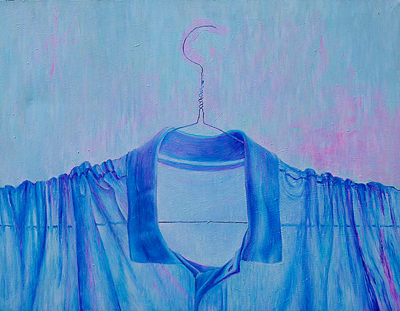 16 Vom Sprechen der Hüllen, Öl auf LW, 70 x 90cm, 1997