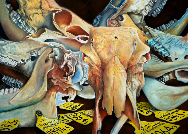 Stationen 16, Stella,Alma,Bella, Lotti 2, Öl auf LW, 100x140cm, 2020