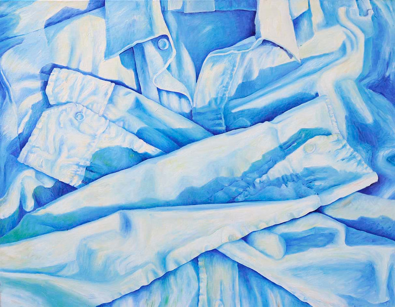 17 Vom Sprechen der Hüllen, Öl auf LW, 70 x 90cm, 1997