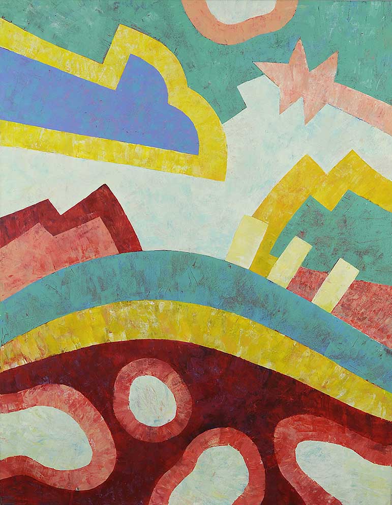 02 Lend skab, Acryl auf LW, 140 x 180cm, 1989/90