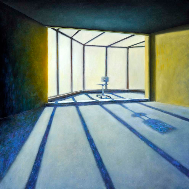 Int. Atelier 8, 100 x 100 cm, Öl LW, 2009