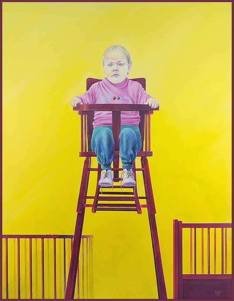19 G.Acryl auf LW, 140 x 180cm, 1986