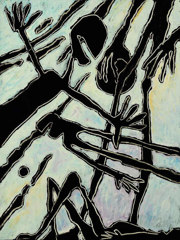 20 Translocation, Acryl auf HK, 60 x 80cm, 1993