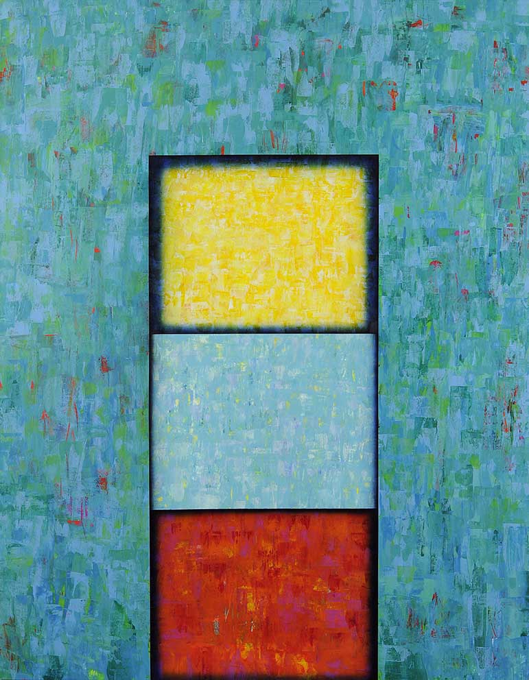 27 Lend skab, Acryl auf LW, 140 x 180cm, 1994