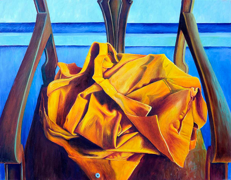 22 Vom Sprechen der Hüllen, Öl auf LW, 70 x 90cm, 1997