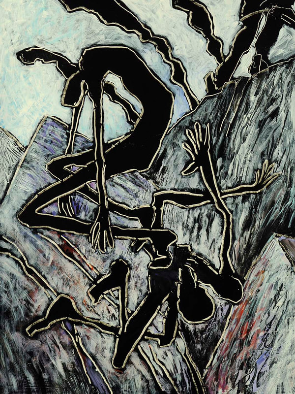 23 Translocation, Acryl auf HK, 60 x 80cm, 1993