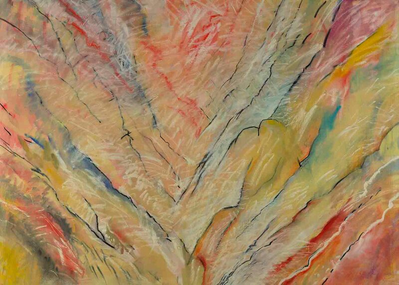 25 Landschaft, Vision 2, Öl auf LW, 100 x 140cm, 2001