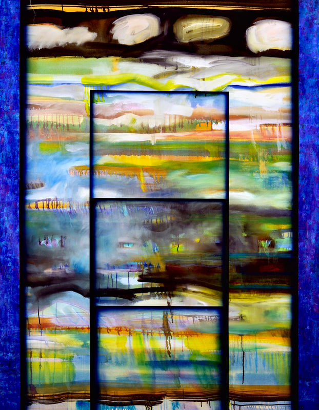 25 Lend skab, Acryl auf LW, 140 x 180cm, 1994