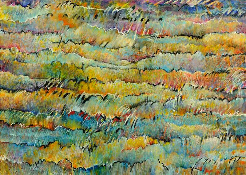 27 Landschaft, Vision 4, Öl auf LW, 100 x 140cm, 2001