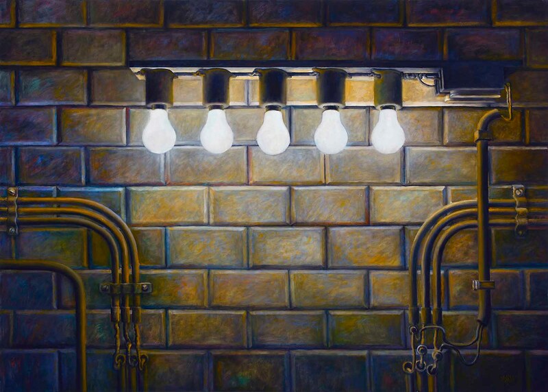 Stationen 2, MetroParis, Öl auf LW, 100 x 140cm, 2012