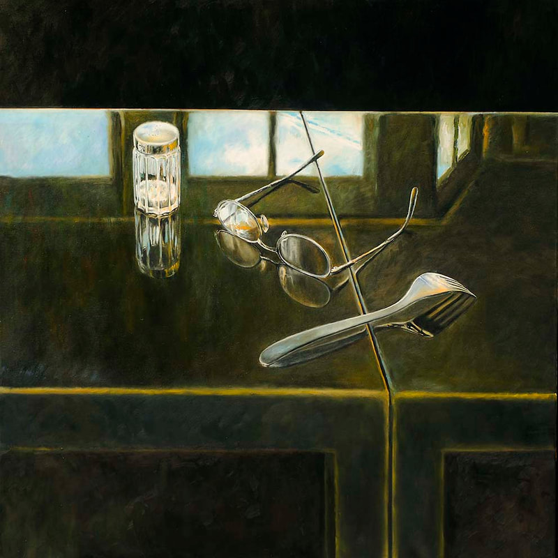 Interiors 12, 100 x 100cm, Öl LW, 2007