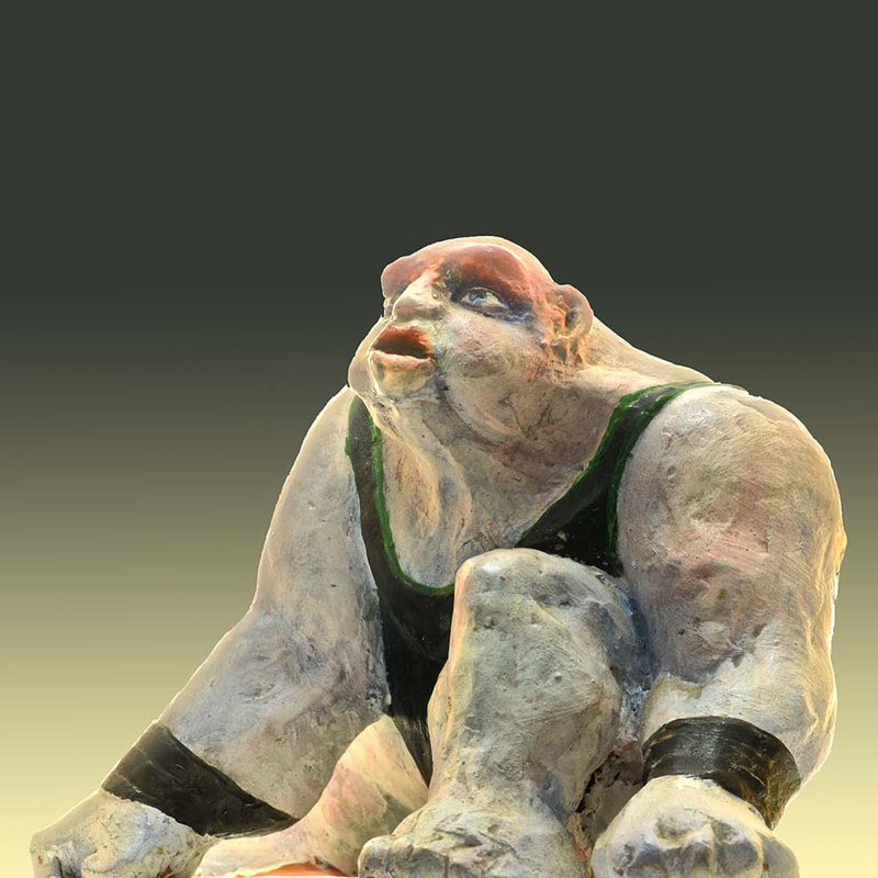 03 Bozzetto "Künstler 2" , 9x15x10cm, 1982