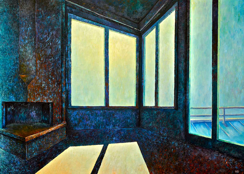 Interiors 3 (Claire de Lune 3), 100 x 140cm, Öl LW, 2004