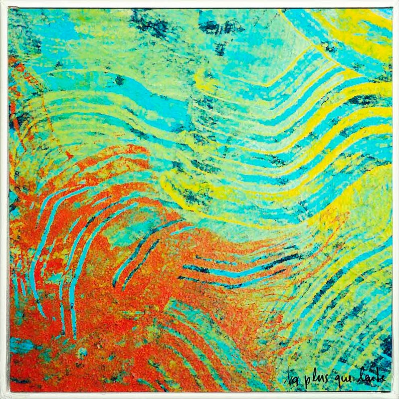 3 Tonspuren S6., Debussy, "La plus que lente" MDF, 20 x 20cm, 2019 - 2