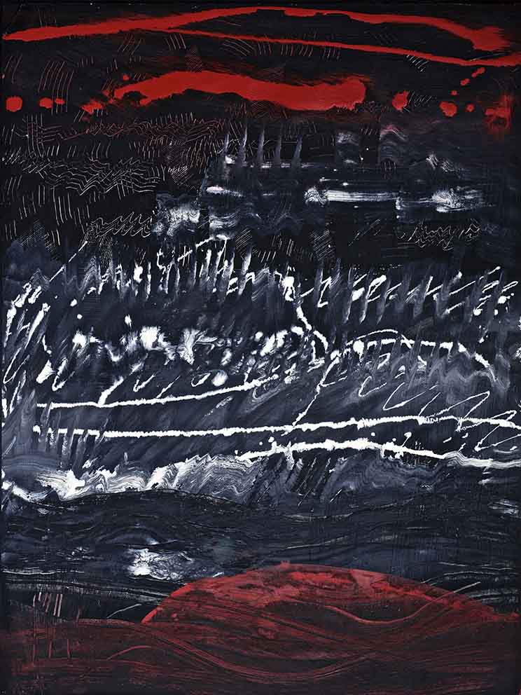 31 Tonspuren S6, Bruckner, Acryl auf MDF, 60 x 80cm, 2019 - 2