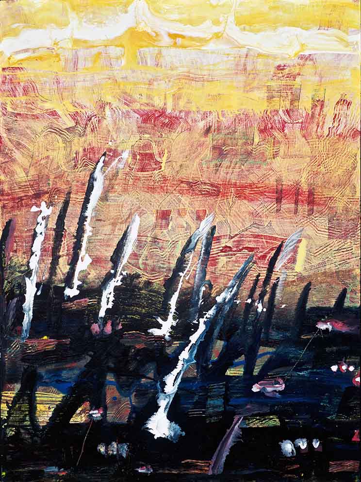 33 Tonspuren S6, Bruckner, Acryl auf MDF, 60 x 80cm, 2019 - 4