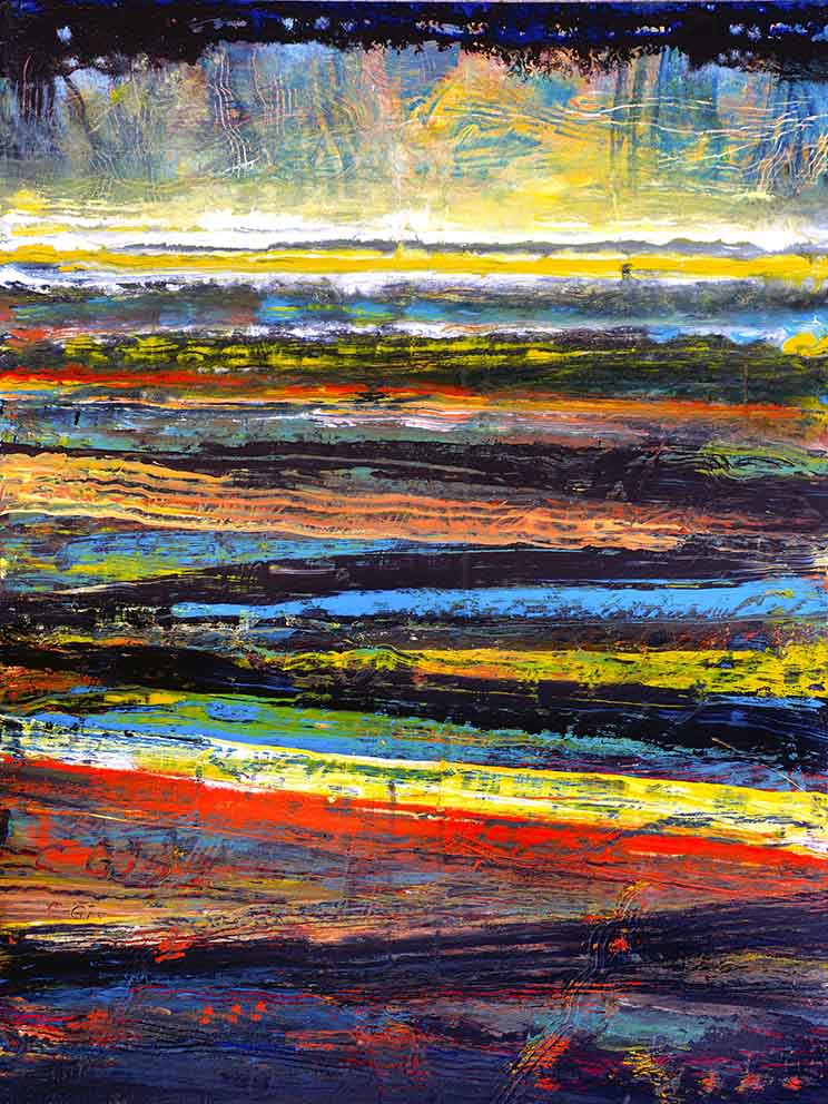 35 Tonspuren S6, Bruckner, Acryl auf MDF, 60 x 80cm, 2019 - 6