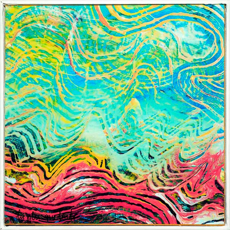 4 Tonspuren S6, Debussy, "La plus que lente" MDF, 20 x 20cm, 2019 - 3