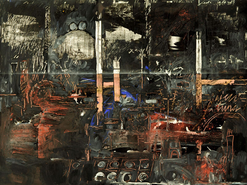 42 Isola Kreta, Acryl auf HK, 60x80cm, 1995